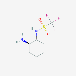 Chemical structure of N-[(1R,2R)-2-aMinocyclohexyl]-1,1,1-trifluoro-MethanesulfonaMide