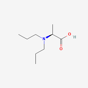 Chemical structure of N,N-Dipropyl-L-alanine