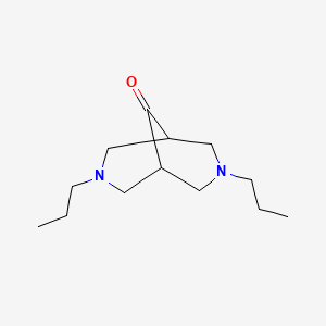 Chemical structure of N,N-Dipropyl-9-oxo-bispidine