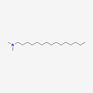 Chemical structure of N,N-Dimethylpentadecylamine