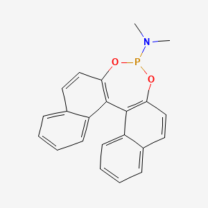 Chemical structure of N,N-Dimethyldinaphtho[2,1-d:1',2'-f][1,3,2]dioxaphosphepin-4-amine