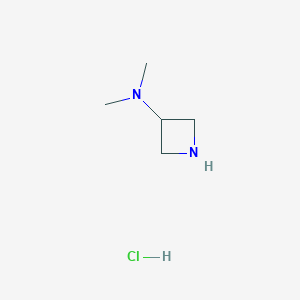 Chemical structure of N,N-Dimethylazetidin-3-amine hydrochloride