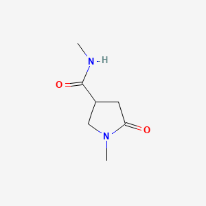 Chemical structure of N,N'-Dimethyl-5-Pyrrolidinone-3-Carboxamide
