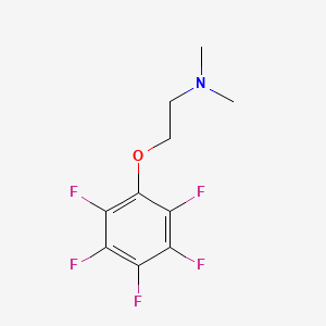 Chemical structure of N,N-Dimethyl-2-(perfluorophenoxy)ethanamine