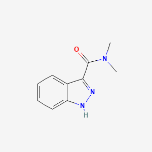 Chemical structure of N,N-Dimethyl-1H-indazole-3-carboxamide