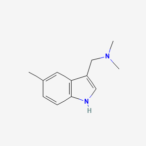 Chemical structure of 5-Methylgramine