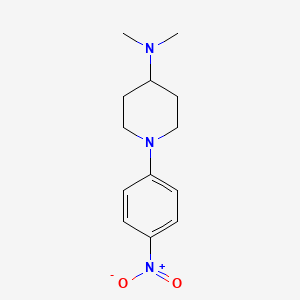 Chemical structure of N,N-Dimethyl-1-(4-nitrophenyl)piperidin-4-amine