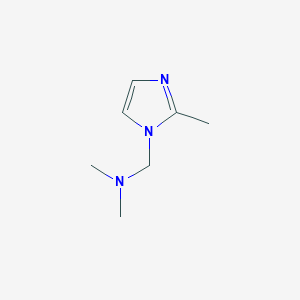 Chemical structure of 1-(N,N-dimethylaminomethyl)-2-methylimidazole