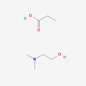 Chemical structure of N,N-Dimethylethanolammonium propionate