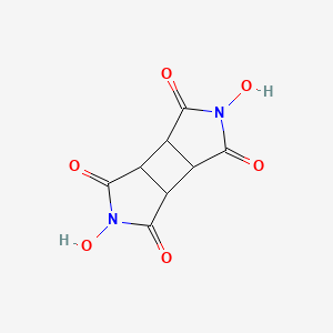 Chemical structure of N,N'-Dihydroxy-1,2,3,4-cyclobutanetetracarboxdiimide