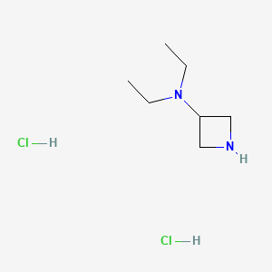 Chemical structure of N,N-diethylazetidin-3-amine dihydrochloride
