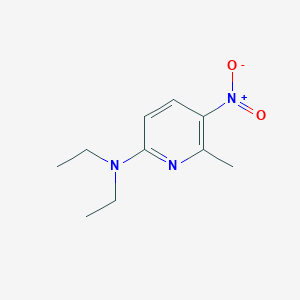 Chemical structure of N,N-DIethyl-6-methyl-5-nitro-2-pyridinamine