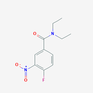 Chemical structure of N,N-Diethyl-4-fluoro-3-nitrobenzamide