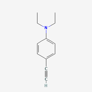 Chemical structure of N,N-Diethyl-4-ethynylaniline