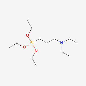 Chemical structure of N,N-diethyl-3-triethoxysilylpropan-1-amine