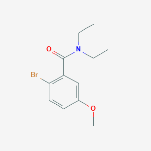 Chemical structure of N,N-Diethyl-2-Bromo-5-Methoxybenzamide