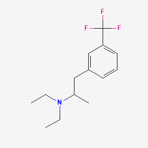Chemical structure of N,N-diethyl-1-[3-(trifluoromethyl)phenyl]propan-2-amine