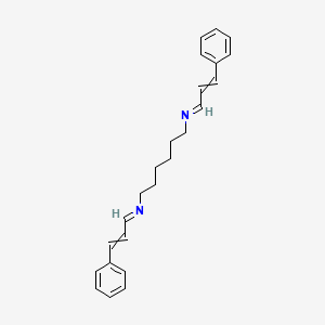 Chemical structure of N,N'-Dicinnamylidene-1,6-hexanediamine