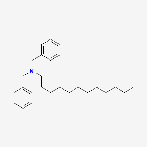 Chemical structure of N,N-Dibenzyldodecan-1-amine