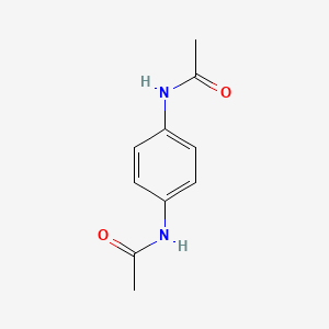 Chemical structure of N,N'-diacetyl-p-phenylenediamine