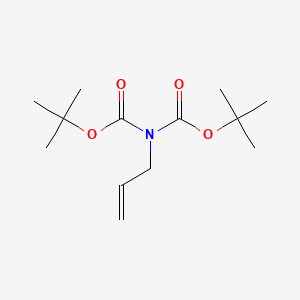 Chemical structure of N,N-Bis-Boc-N-Allylamine