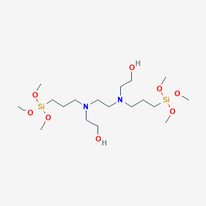 Chemical structure of N,N'-BIS(HYDROXYETHYL)-N,N'-BIS(TRIMETHOXYSILYLPROPYL)ETHYLENEDIAMINE