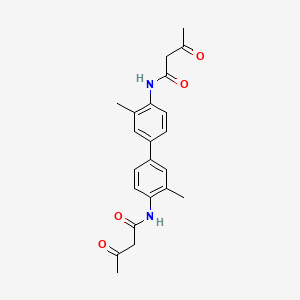 Chemical structure of 4,4'-Bis(o-acetoacetotoluidide)