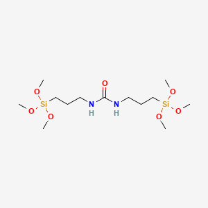 Chemical structure of N,N-bis(3-Trimethoxysilylpropyl)urea