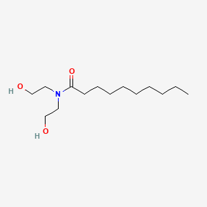 Chemical structure of N,N-Bis(2-hydroxyethyl)decanamide