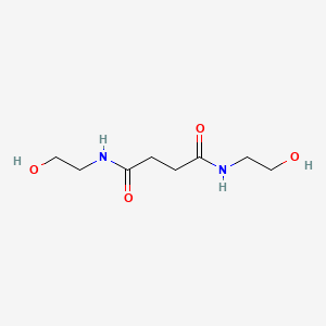 Chemical structure of N,N'-bis(2-hydroxyethyl)succinamide