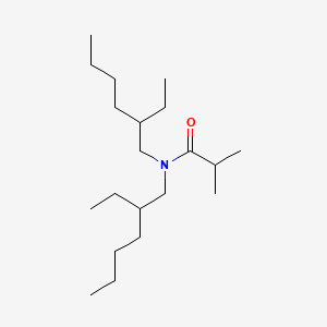 Chemical structure of N,N-Bis(2-ethylhexyl)-2-methylpropanamide