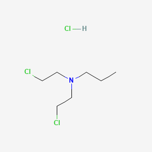 Chemical structure of N,N-Bis(2-chloroethyl)propan-1-amine hydrochloride