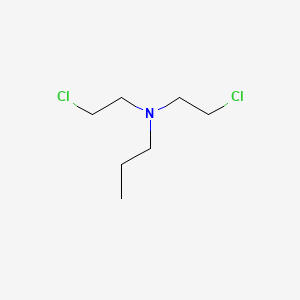 Chemical structure of N,N-Bis(2-chloroethyl)propan-1-amine