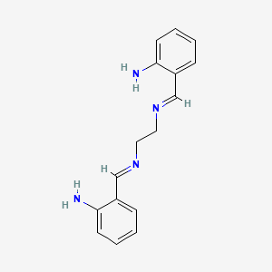 Chemical structure of N,N'-Bis(2-aminobenzal)ethylenediamine