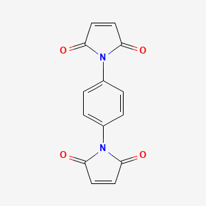 Chemical structure of 1,4-Phenylenebismaleimide
