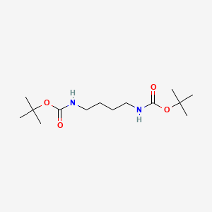 Chemical structure of N,N’-Di-Boc-1,4-butanediamine