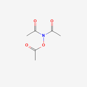 Chemical structure of N,N,O-Triacetylhydroxylamine