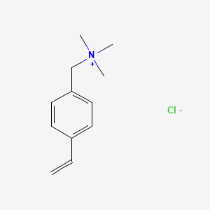 Chemical structure of (p-Vinylbenzyl)trimethylammonium chloride