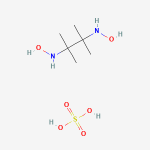Chemical structure of N,N'-(2,3-Dimethylbutane-2,3-diyl)bis(hydroxylamine) sulfate