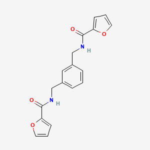 Chemical structure of N,N'-(1,3-Phenylenebis(methylene))bis(furan-2-carboxamide)
