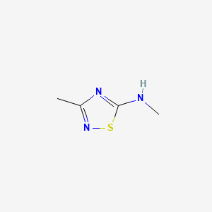 Chemical structure of N,3-Dimethyl-1,2,4-Thiadiazol-5-Amine