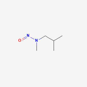 Chemical structure of N,2-dimethyl-N-nitrosopropan-1-amine