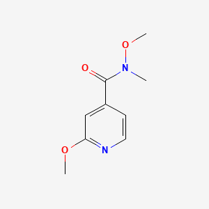 Chemical structure of N,2-Dimethoxy-N-methylisonicotinamide