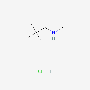 Chemical structure of N,2,2-Trimethylpropan-1-amine hydrochloride