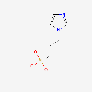 Chemical structure of N-(TRIMETHOXYSILYLPROPYL)IMIDAZOLE