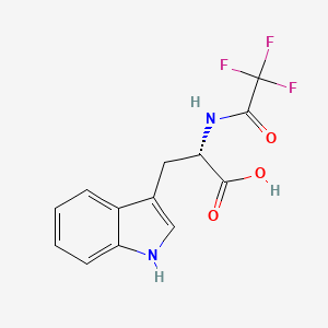 Chemical structure of N-(Trifluoroacetyl)-L-tryptophan