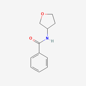 Chemical structure of N-(tetrahydrofuran-3-yl)benzamide