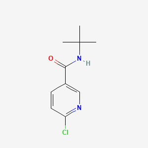 Chemical structure of N-tert-butyl-6-chloronicotinamide