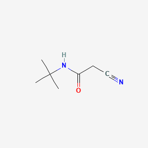 Chemical structure of N-tert-butyl-2-cyanoacetamide