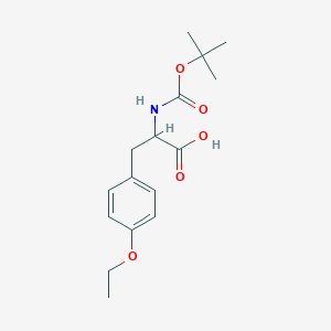 Chemical structure of N-(tert-Butoxycarbonyl)-O-ethyltyrosine